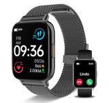 Smart Watch for Men Women,1.85" HD Fitness Activity Tracker with Bluetooth Call,IP68 Waterproof with Heart Rate Sleep Monitor,100 Sport Modes Counter Smart Watch Compatible with Android and iPhone
