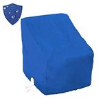 Boat Center Console Cover Large Size 600D Heavy Duty Waterproof Oxford Blue