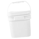 Garneck Paint Packaging Bucket Painting Bucket Paint Pail Liner Small Bucket Milk Bucket with Cap 5 Gallon Bucket with Lid Milk Jug Paint Bucket Chemical Barrel Storage Barrel White Pp