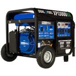 DuroMax XP13000HX Dual Fuel Portable Generator - 13000 Watt Gas or Propane Powered - Electric Start w/CO Alert, 50 State Approved, Blue