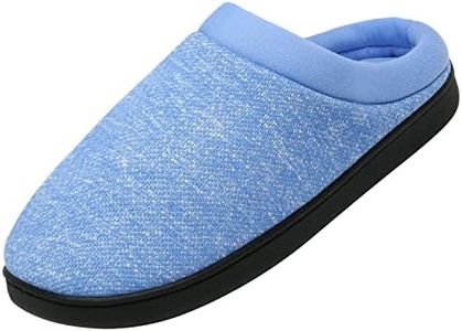 Mishansha Pantofole per la Casa per Donna Calda Leggero Antiscivolo Scarpe da Inverno Morbido Memory Foam Ciabatte per Uomini, blue 39