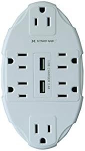 XTREME 6 Outlet Wall TAP W Dual USB Port