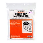 U-Haul Twin Pillow Top Mattress Bag - Moving and Storage Protection for Mattress or Box Spring (Fits Mattresses up to 17" Thick) - 39" x 94" x 17"