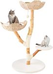 Real Wood Modern Cat Tree Tower for