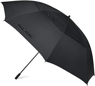 G4Free 80 Inch Huge Large Oversize Golf Umbrella Double Canopy Vented Windproof Stick Umbrellas, 6.6 Ft Heavy Duty Outdoor Doorman Umbrella Family Umbrella(Black)