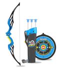 Zrinix Kids Archery Set Bow & Arrow Toy | Indoor, Outdoor Hunting Game with 3 Suction Cup Arrow, Bow, Target & Quiver - Premium Quality Diwali, New Year Birthday Gift Sale