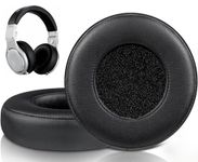 SOULWIT Ear Pads Cushions Replacement for Monster Beats Pro/by Dr Dre Detox Headphones, Ear Pads with Softer Protein Leather, High-Density Noise Isolation Foam - Black