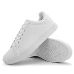 Hawkwell Men's Youth Fashion Sneakers Casual Walking Shoes Uniform Nurse Shoe Work Shoes, White, 10.5