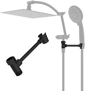 Hibbent All Metal Shower Head Holder, Adjustable Solid Brass Showerhead Bracket for Handheld Showerhead, Shower Spray Holder, Oil Rubbed Bronze