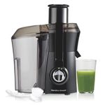 Hamilton Beach Juicer Machine, Big Mouth Large 3 inch Feed Chute for Whole Fruits and Vegetables, Easy to Clean, Centrifugal Extractor, BPA Free, 800W Motor, Black