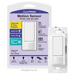 Lutron MS-OPS5M-WH Maestro Sensor Switch, 5A, No Neutral Required, Single-Pole or Multi-Location MS-Ops5Mh-WH, White