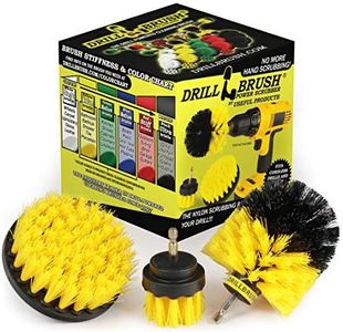 Drill Brush Attachment - Bathroom Surfaces Tub, Shower, Tile and Grout All Purpose Power Scrubber Cleaning Kit –Grout Drill Brush Set – Drill Brushes by Drill Brush Power Scrubber by Useful Products