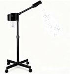 Professional Facial Steamer, Hot Mist Spray, Vaporizador Facial Steamer for Esthetician, Height Adjustable, SPA at Home, Black
