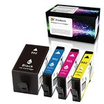 OCProducts Remanufactured Ink Cartridge HP 902XL Ink Cartridge 4 Pack for OfficeJet 6950 6960 6965, 6970 6975