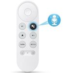 ZIEVA Voice Remote Control Replacement for Google-Chromecast-Remote, for Chromecast with Google TV Remote with YouTube and Netflix Shortcut Buttons (Remote Only)