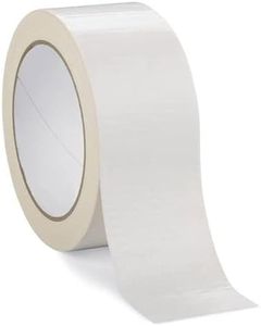 NDR London Duct Tape, Gaffer Tape, Gaffa Tape, 48mm x 45M, Strong Duct Tape Heavy Duty Adhesive Cloth Tape, Super Sticky And Waterproof Gaffa Tape, Carpet Tape (1, White)