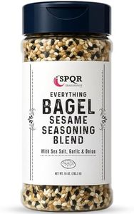 Everything Bagel Seasoning Blend Original XL 10 Ounce Jar. Delicious Blend of Sea Salt and Spices Dried Minced Garlic & Onion Flakes. Bagel Allspice.