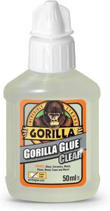 Gorilla Glue Crystal Clear Adhesive, 50ml – Strong Multi-Purpose