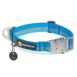 RUFFWEAR - Top Rope Dog Collar, Reflective Collar with Metal Buckle for Everyday Use, Blue Dusk, 11"-14"