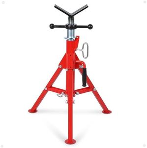 GarveeTech V Head Pipe Stand with Adjustable Height 28-52 Inch, Foldable & Portable Pipe Jack Stand with 2500 LB Capacity, 1/2 to 12 Inch Pipe Supporting for Pipefitters，Welding and Pipe Threading