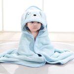 MumsLap Hooded Baby Towel - Premium Soft Baby Bath Towel for Bathtub for Newborn, Infant - Ultra Absorbent, Natural Baby Stuff Towel for Boy and Girl (Elephant, Bear, Kitty & Puppy) (Puppy)