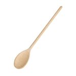 Nisbets Essentials Wooden Spoon 30 cm/12 inch, Brown, Beech Wood, Rustic Style, DC063