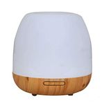 Allin Exporters 306-LW Essential Oil 4 in 1 Purify Ionize Humidify Spread Aroma Ultrasonic Cool Mist Humidifier Aromatherapy Diffuser with 7 Different Color Changing LED Lights (500 ml, Light Wood)