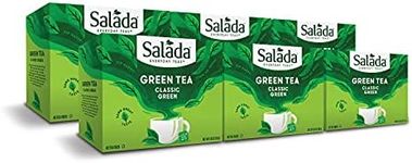 Salada Green Tea Classic Green with 40 Individually Wrapped Tea Bags Per Box (Pack of 6) Contains Caffeine Brew Hot Naturally Flavored Rich in Antioxidants Zero Calories