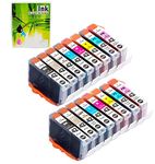 NEXTPAGE CLI 42 Ink cartridges Compatible Ink Cartridges Replacement for Canon CLI-42 CLI42 Use with Pro-100 Pro 100 Printer Professional Inkjet PIXMA PRO-100 Ink 8 Colors 2 Set 16 PCS