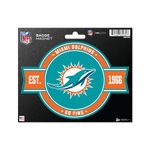 Rico Industries NFL Football Miami Dolphins Standard Badge Magnet - for Car, Fridge