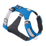 RUFFWEAR Hi & Light Dog Harness, No Pull Harness for Dogs Small, Medium Large & XL. Fully Adjustable Lightweight Harnesses with Aluminium Lead Attachment Portal & ID Bag, Blue Dusk (S, 56-69cm)