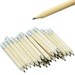 40 Pieces Pencils with Rubbers Half Pencils Small Pencils Mini Pencils for Writing Drawing