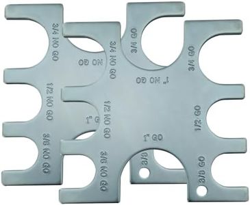 Indanpow 3/8" Pex Crimp Gauge Plumbing Fittings 23080, 2-Pack