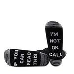 JXGZSO Retirement Socks Off Duty Gift I’m Not On Call Socks Gift for Nurse, Doctor, Medical Student (Not On Call 1 Pair)