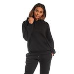 Light & Shade Women's Hooded Soft Touch Ladies Loungewear Hoodie Sweatshirt Top Black