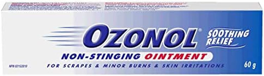 Ozonol Ointment, Original Formula | Non-Stinging | Soothing Relief | For Insect Bites, Scrapes, Minor Burn & Skin Irritations | 60g