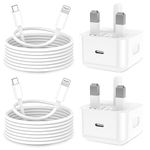 iPhone Charger [MFi Certified] 2Pack 20W Fast USB C Charger Cable 2M/6FT 2.4A iPhone charger fast charging with Lightning Cable 2M for iPhone 14 13 12 11 Pro Max XS XR X 8 7 6 Plus 5, iPad and iPod