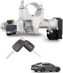 Ignition Switch Lock Cylinder Housing Assembly with 2 Keys Fit for Honda Accord L4 2.0L 2014-2017, Fit for Honda Accord L4 2.4L V6 3.5L 2013-2017, Replacement 39730-T2A-A0