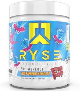 Ryse Element Series Pre-Workout | Everyday Pre-Workout | Beta Alanine, NO3-T Nitrates | 200mg Caffeine | 25 Servings (Blue Raspberry Ring Pop)