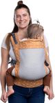 Beco Toddler Carrier – Backpack Style Baby Carrier for Children from 20 up to 60 lbs, Designed to Hold Toddlers with Extra Wide Seat (Cool Brick Hearts)