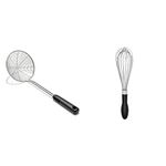 OXO Good Grips Stainless Steel Spider Scoop & Strain Skimmer + OXO Good Grips Balloon Whisk (11")