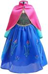 Dressy Daisy Toddler Little Girls' Ice Princess Winter Dress Costume Birthday Halloween Christmas Fancy Party Outfit with Cape Size 3