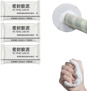 Generic 3pcs New Type Waterproof Sealant Mastic, Super Diamond Mudseal, Waterproof Sealing Clay, Waterproof Putty Sealant, Quick Wall Mending Mud for Drain Connection