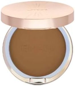 Emani Mineral Pressed Powder, Full Coverage Compact Foundation with Matte Finish, Long-Lasting Face Makeup Suitable for All Skin Types (1008 Deep G20 (Warm Ebony))