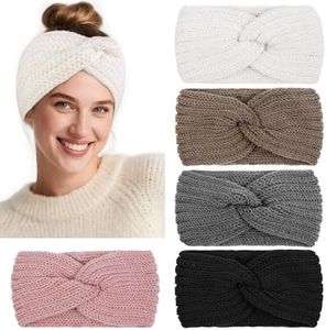 Winter Headbands for Women Ear Warmers, Warm Headbands for Women Winter Accessories, Cold Weather Headband Chunky Knit Head Bands Ear Warmers 5PCS