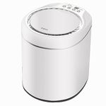 Fully Automatic Portable Washing Machine, Mini Foldable Washer and Spin Dryer, Ultrasonic Turbine Wash, for Apartments, Dormitories, Camping, RV, Blue Light (Color : Bianco)