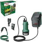 Bosch Cordless Submersible Water Pump GardenPump 18V-2000 (Without Battery, 18 Volt System, in Carton Packaging)