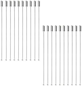 TIVTHINE 20 Pcs 90 mm Pins Corsage Pin Sewing Stick Round Ball Metal Brooch