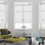 SmartWings Motorized Smart Roller Shades in Light Filtering, Electric Blinds with Remote for Windows Compatible with Alexa/Google Home/Homekit, Customized, Essential Translucent White