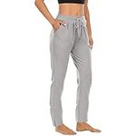 Joggers for Women Stretch Lightweight Tracksuit Bottoms Ladies Straight Leg Drawstring Jogging Bottoms with Pockets Comfortable Workout Yoga Sport Gym Pants Sweatpants Casual Lounge Wear